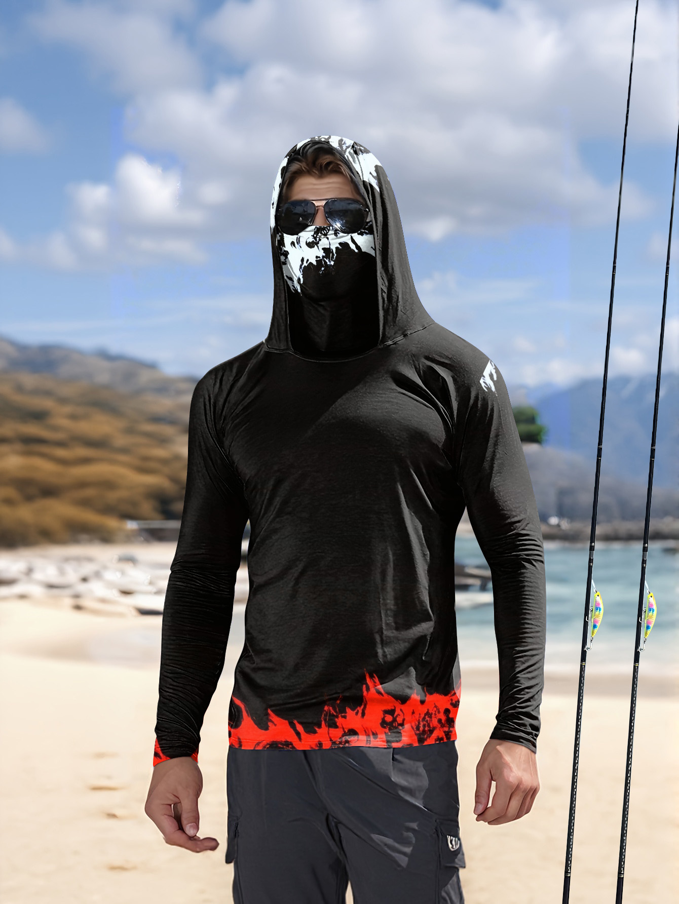 Fishing Hoodie - Kaos Pancing Pria Lengan Panjang, Pakaian