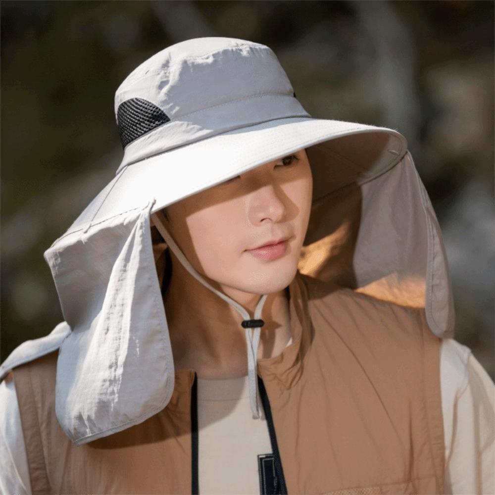 Fishing Hat - Topi Matahari Pria Bahan Kain Modis,