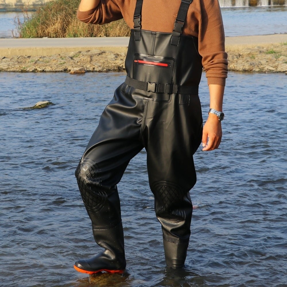 Fishing Pants Waterproof - Setelan Memancing PVC Berguna dengan Pelindung