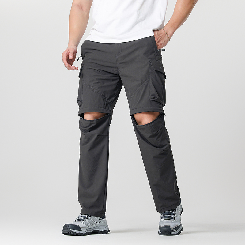 Fishing Pants Waterproof - Celana Hiking Kargo Pria Convertible, Tahan