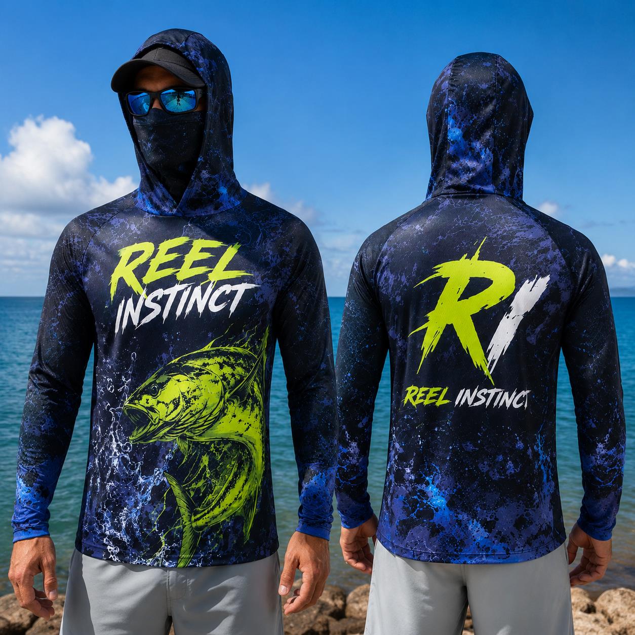 Kaos Hoodie Pancing Pria Lenga - Fishing Hoodie ulasan dan harga